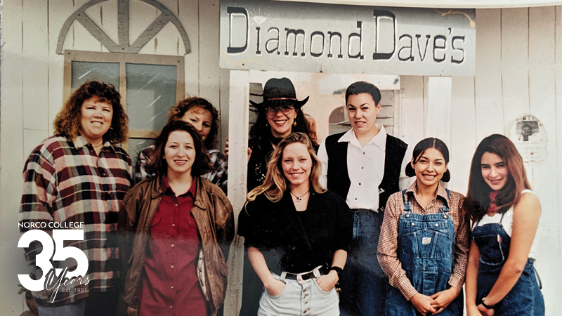 Norco College Art Club at the campus rodeo, 1993