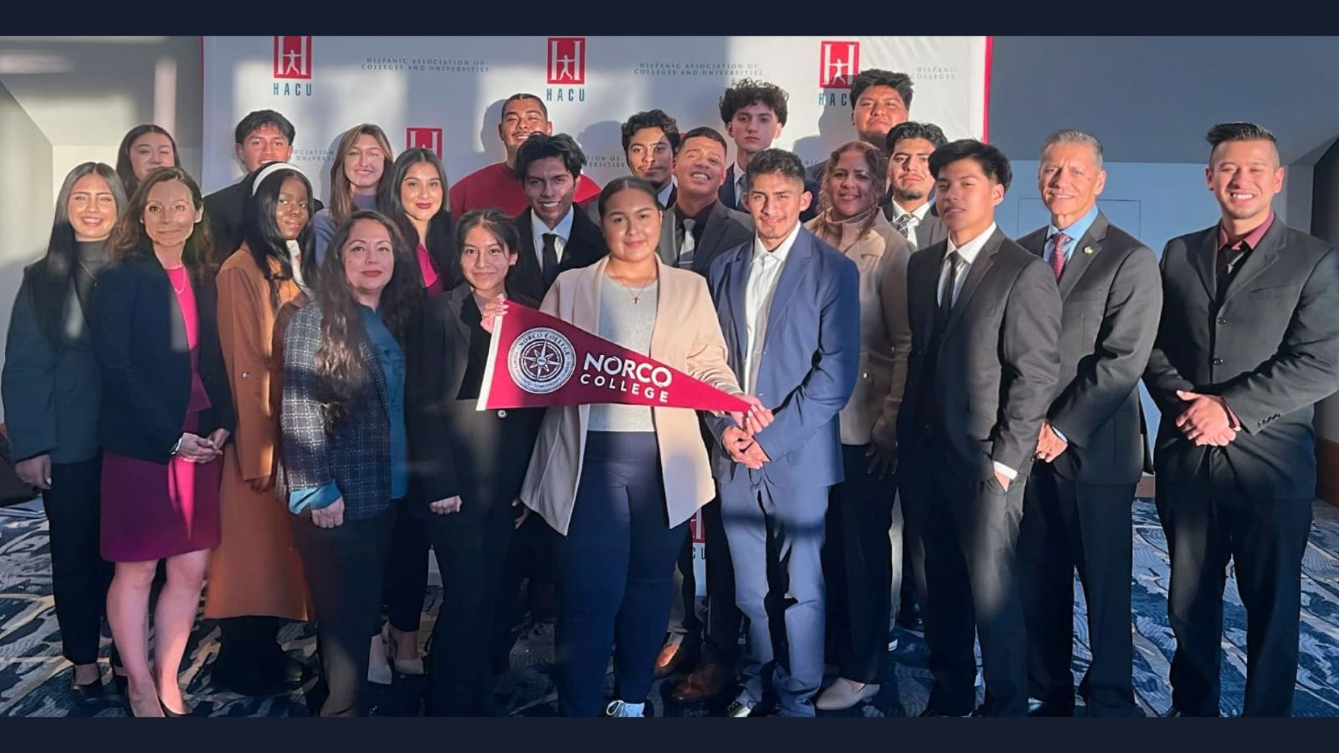 Mustang students and leaders at 2024 HACU Conference