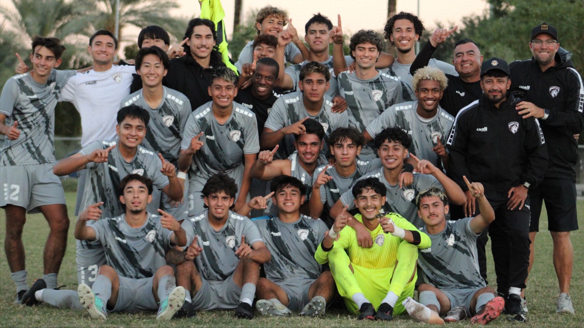 Inland Empire Athletic Conference (IEAC) Champions the Norco College Men's Soccer team