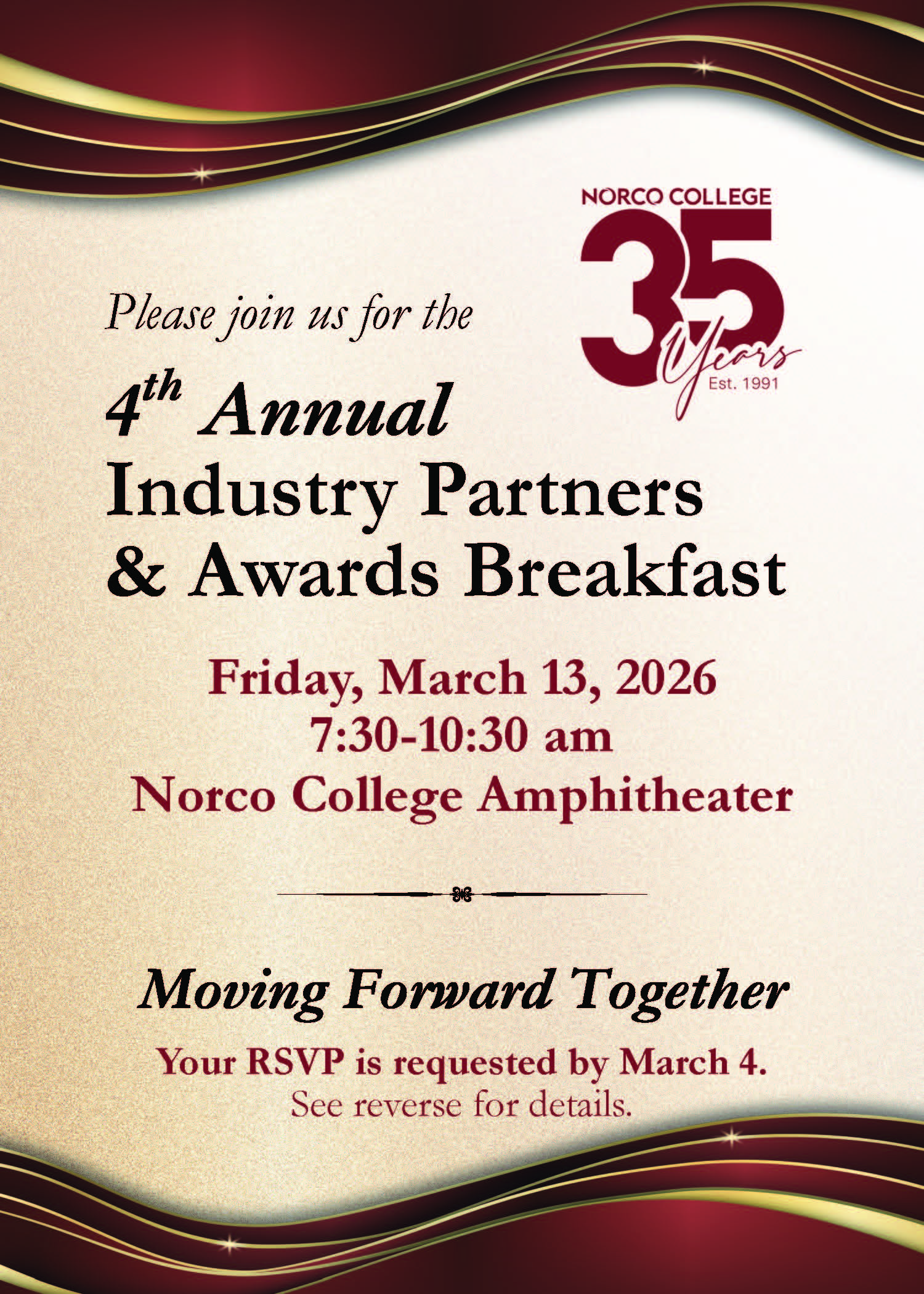2026 Industry Partners Breakfast Invite