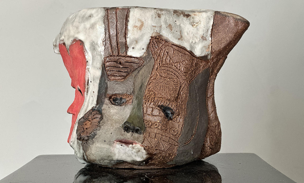 Lauren Lavitt, Strata 3, 5 x 7 in., clay, 2024