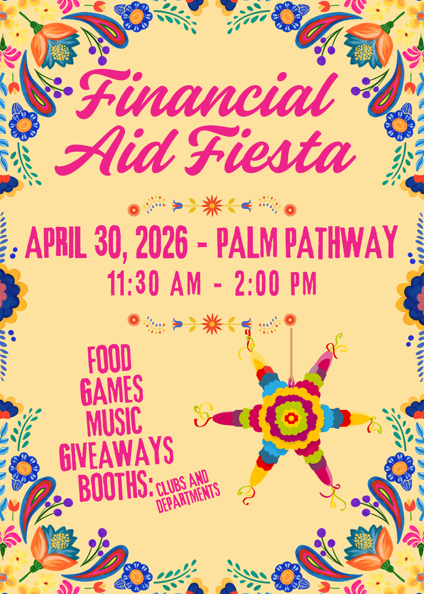 Financial Aid Fiesta flyer