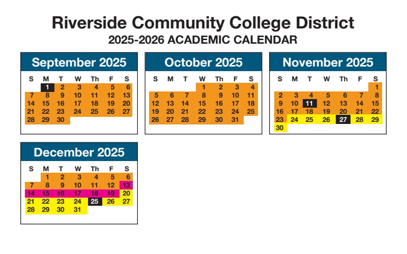 September to December 2025 Academic Calendar