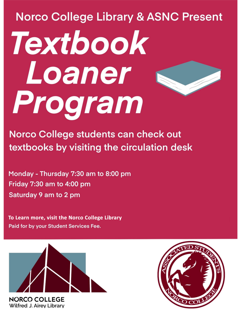 Textbook Loaner Program Flyer