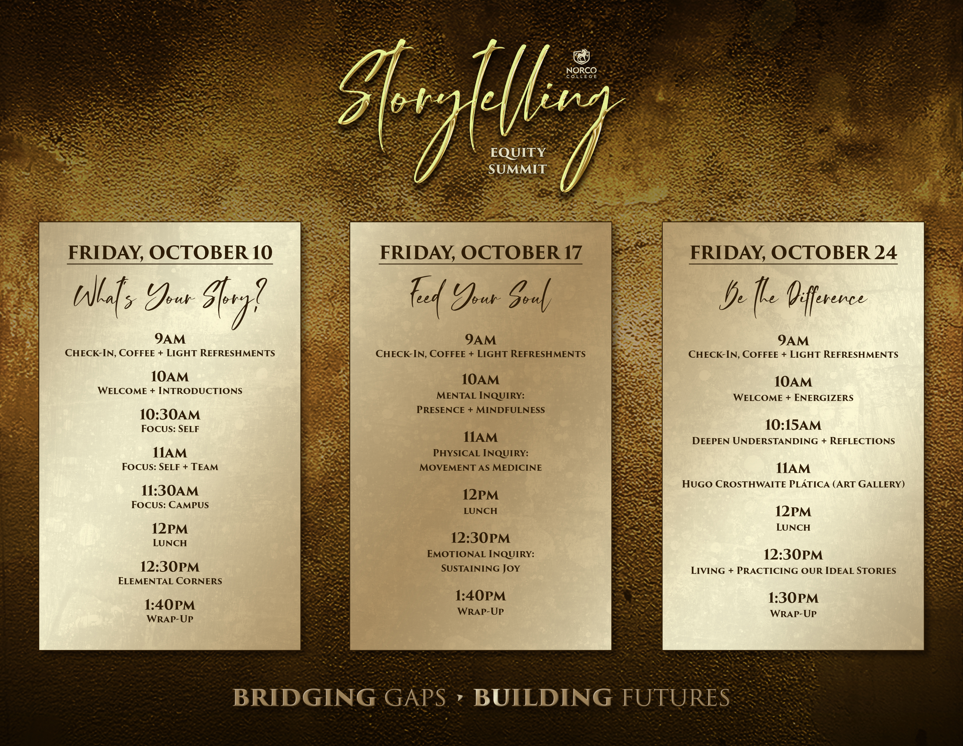 DEI&A Equity Summit Fall 2025, Storytelling