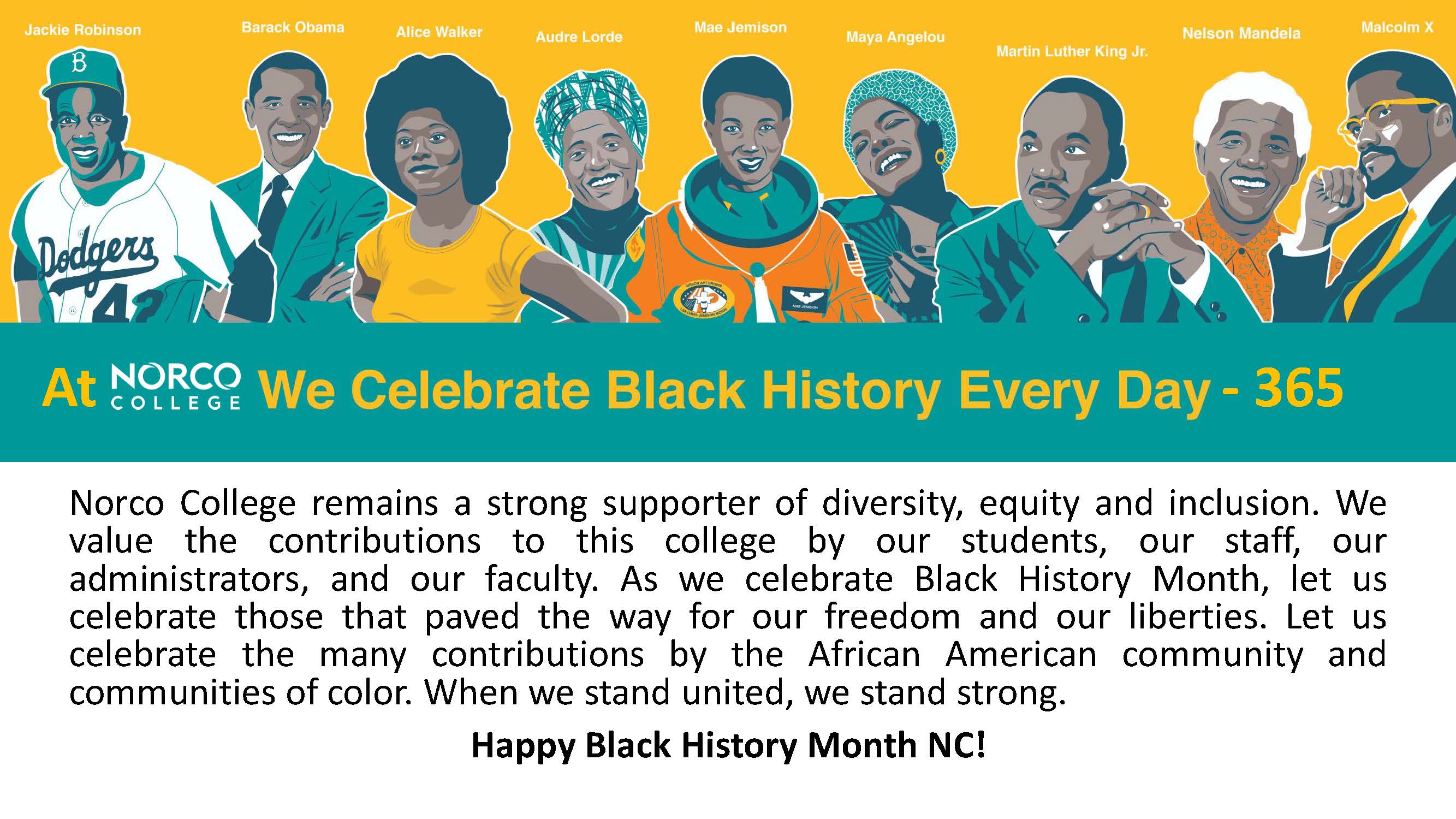 Happy Black History Month Norco College