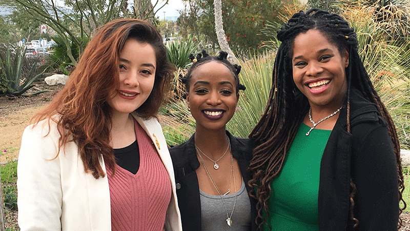 Daisy Gonzalez, Wanjiku Muturi, and Thalia Moore-Shearer (shown from left to right)