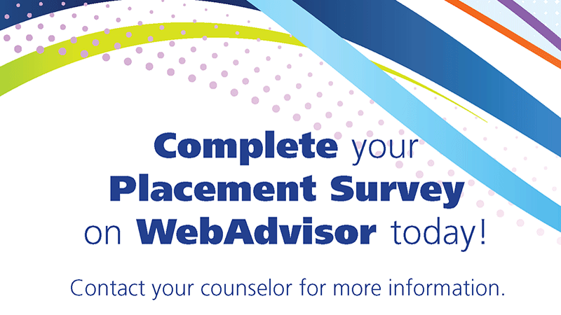 Complete your Placement Survey banner