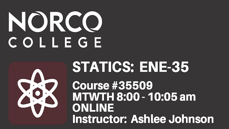 ENE-35 Statics Class is Now Available for Summer 2020