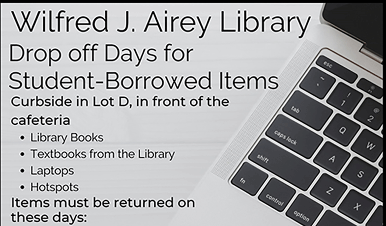 Library Drop-Off Days for Student-Borrowed Items
