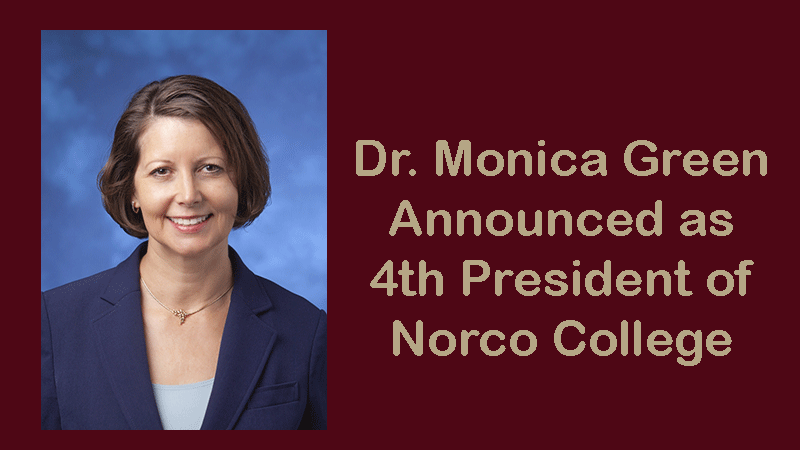 Monica Green Selected as Norco College's Fourth President