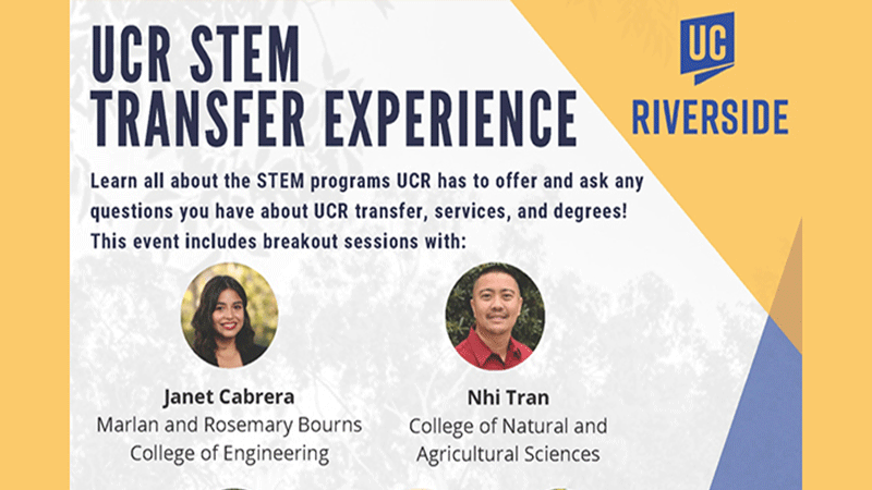UC Riverside STEM Transfer Experience
