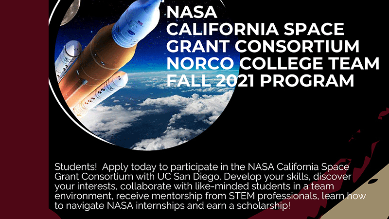 Apply for the NASA California Space Grant Consortium