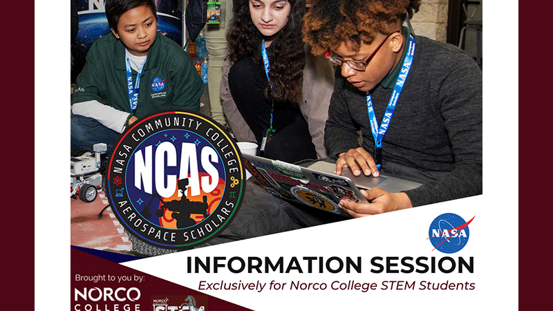 NASA Community College Aerospace Scholars (NCAS) Program Application