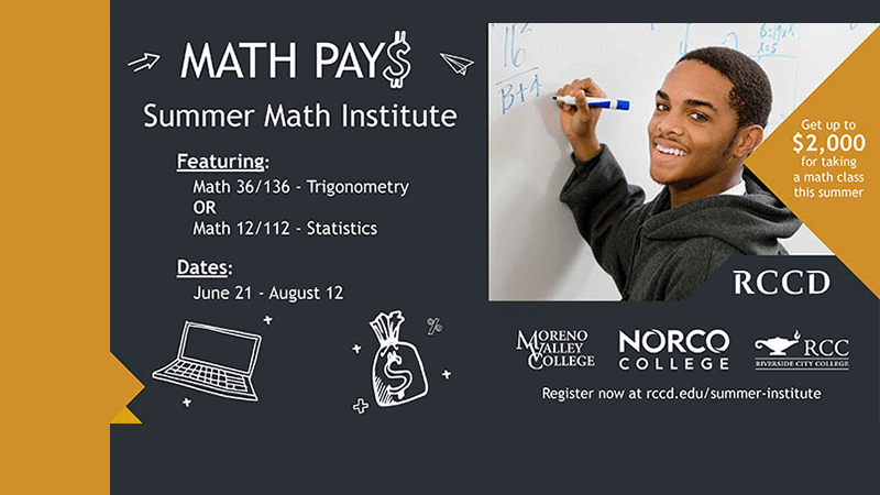 Sign-Up for RCCD Summer Math Institute