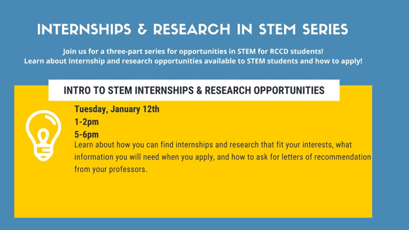 Internships & Research in STEM Series