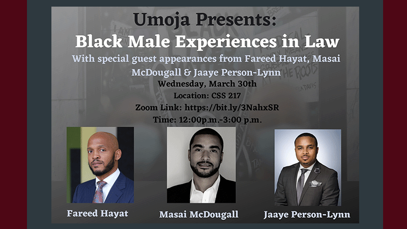 Umoja Presents Black Male Experiences in Law