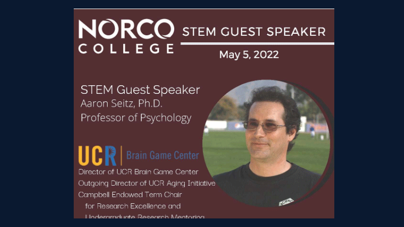 STEM Guest Speaker: Aaron Seitz