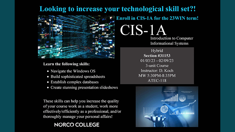 Enroll in CIS-1A for 2023 Winter Term
