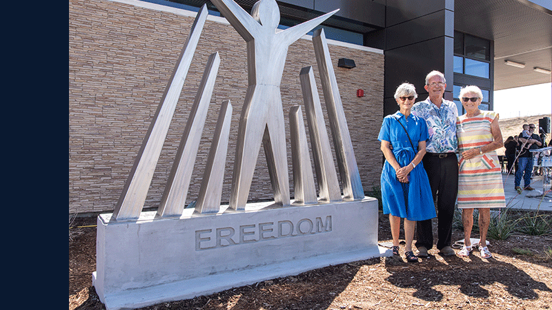 Original Frank Heyming "Freedom" Sculpture Arrives at Norco College