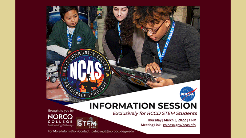 NASA Community College Aerospace Scholars Program Information Session
