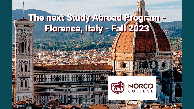 RCCD Study Abroad Program Goes to Florence, Italy