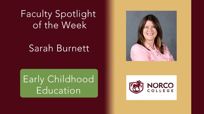Faculty Spotlight of the Week - Sarah Burnett