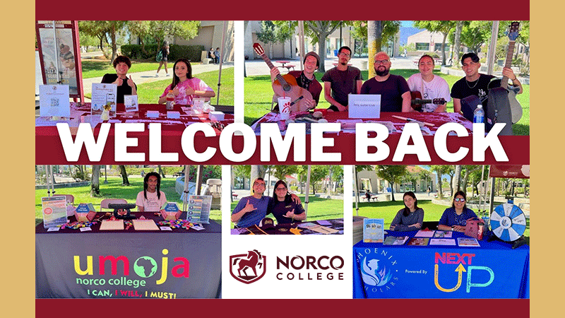 Norco College Hosts Welcome Booths to Kickstart Fall Semester