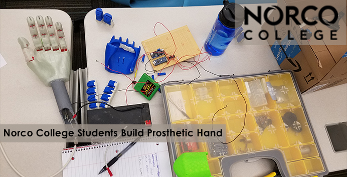 Norco College Students Build Prosthetic Hand Norco College Students Build Prosthetic Hand
