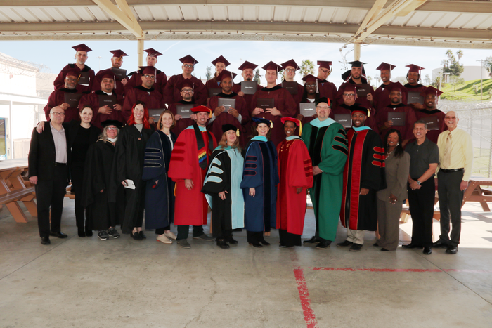 Prison Education Program First Graduating Class with Leadership