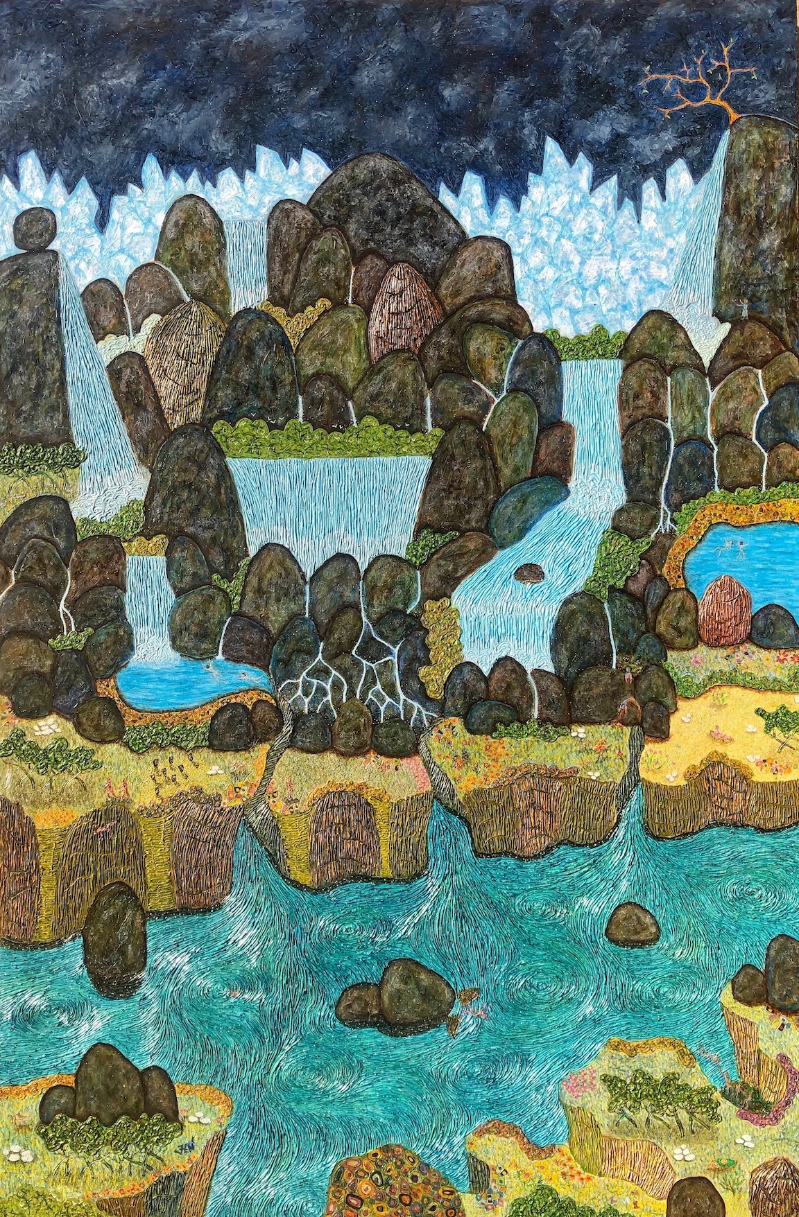 Sacred Landscape IV painting by Hung Viet Nguyen Sacred Landscape IV painting by Hung Viet Nguyen
