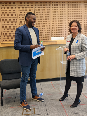 Michael Tubbs and Norco College President Dr. Monica Green Michael Tubbs and Norco College President Dr. Monica Green
