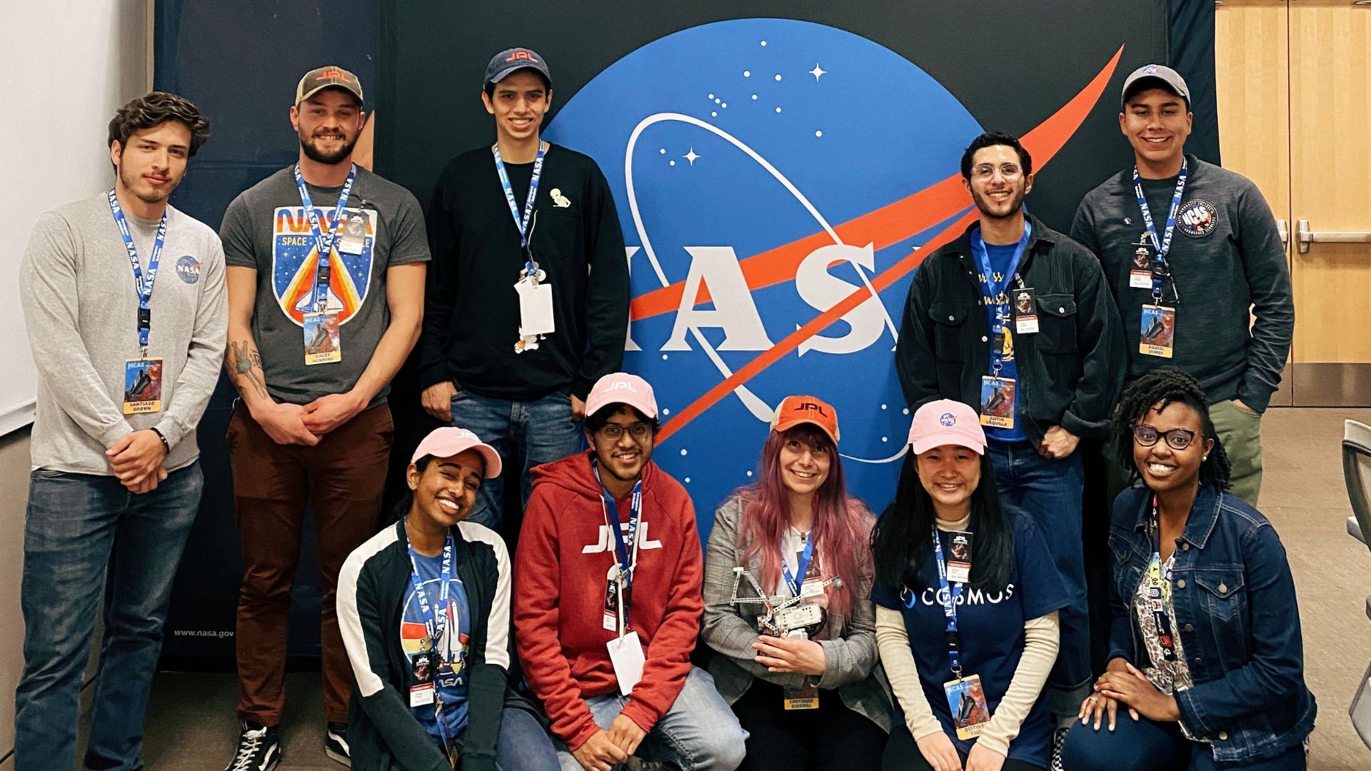 Norco College alumni Harsha Antony and Norco College STEM Rocketry Team