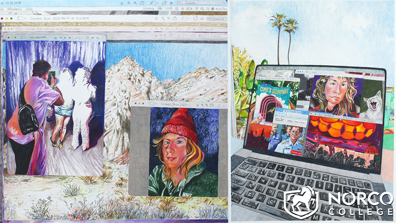 Two small samples of Michelle Ramin’s artwork Two small samples of Michelle Ramin’s artwork