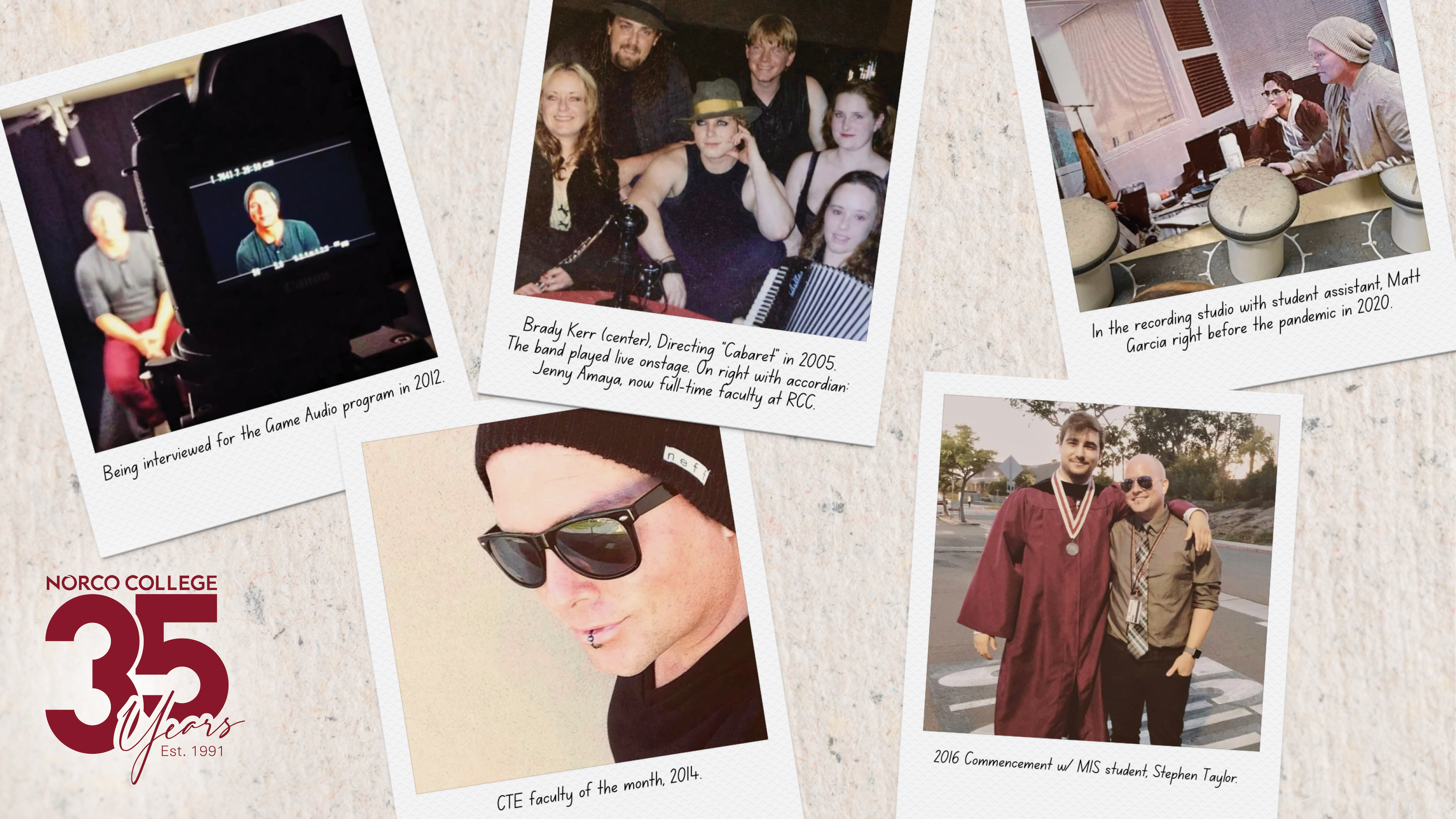 Brady Kerr, Current Faculty at Norco College