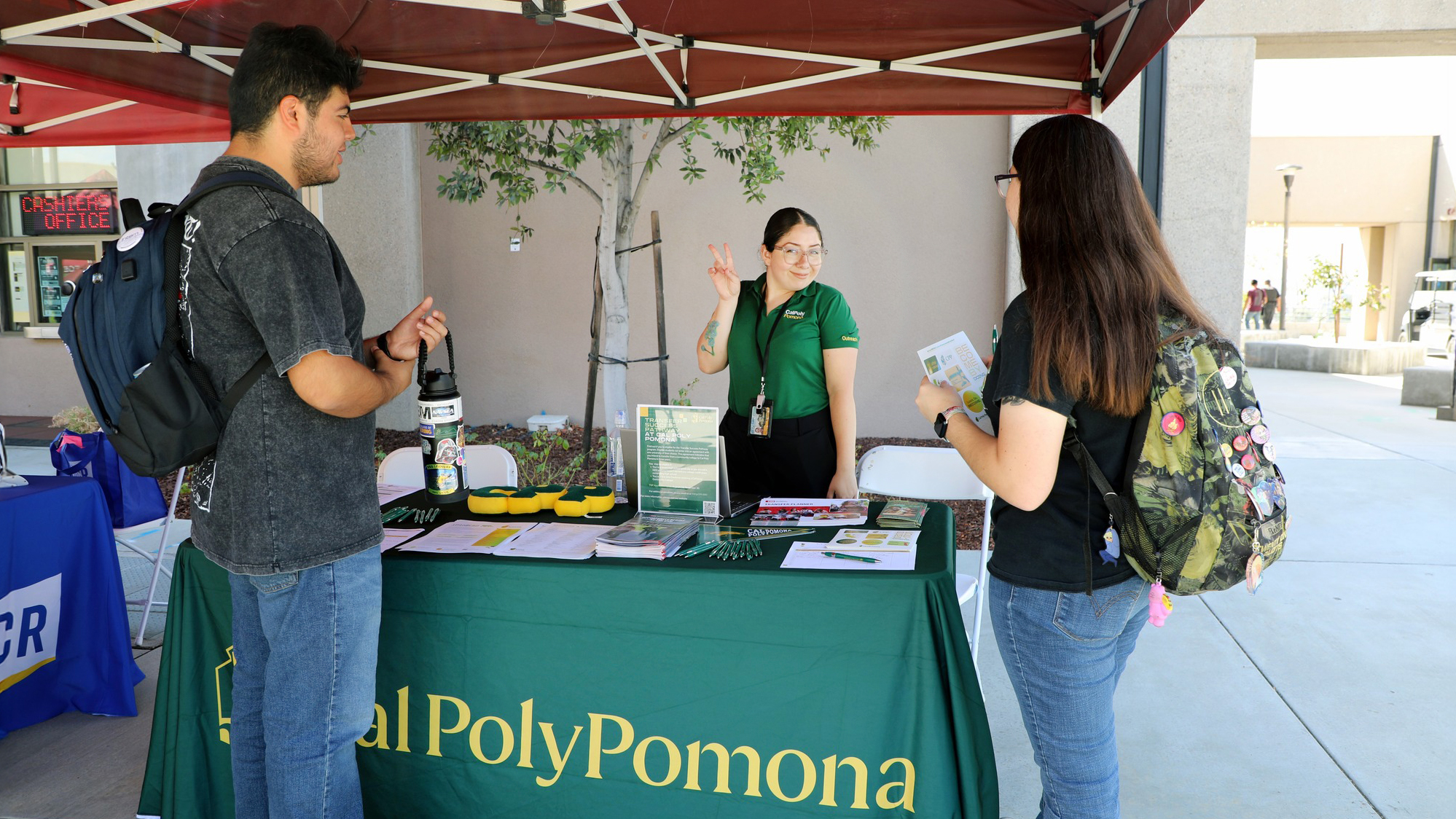 Norco College students with Cal Poly Pomona transfer representative