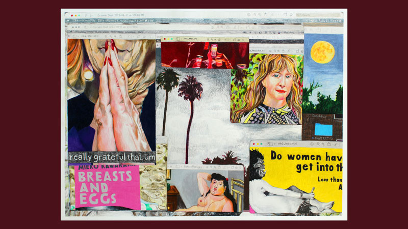 Image: Michelle Ramin, "Breasts and Eggs", 2025.