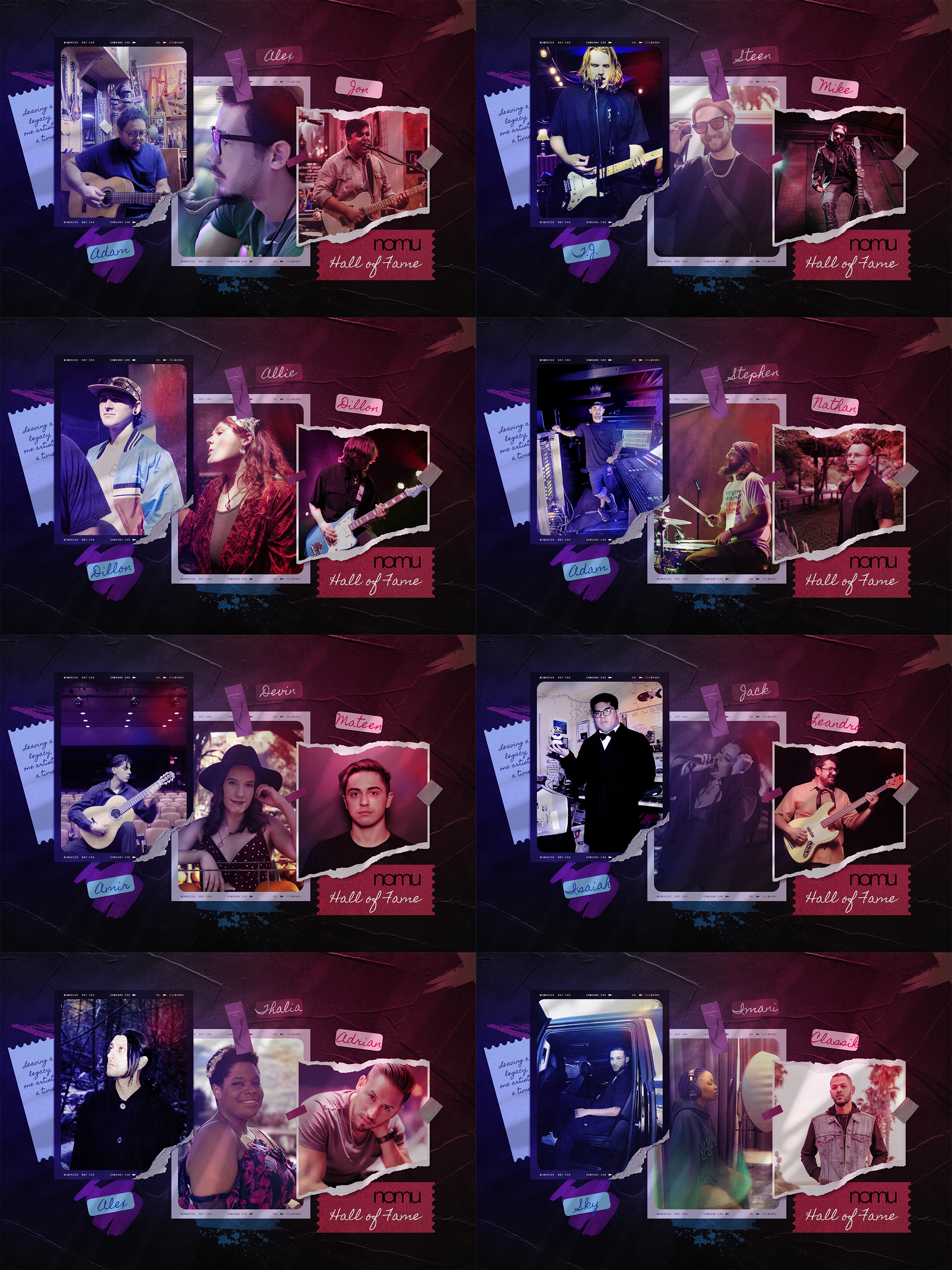 Norco Music NOMU Hall of Fame poster Norco Music NOMU Hall of Fame poster