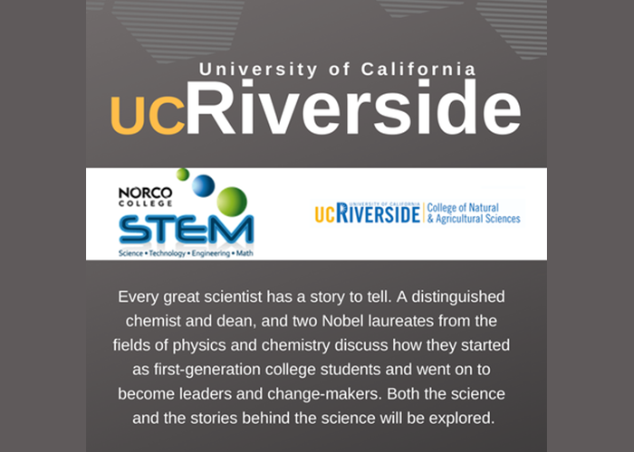 UCR Live Stream Science Lecture Series 2019 featured image