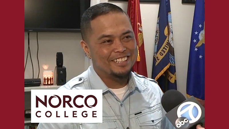 Norco College Veteran Student Mark Ho on Eyewitness News featured image
