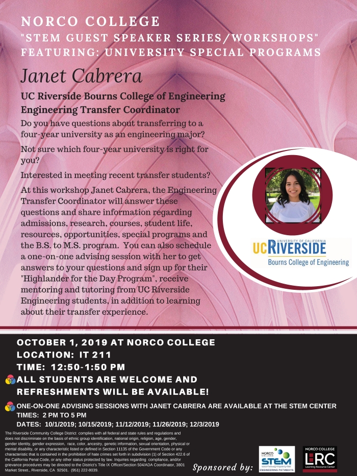 STEM Guest Speaker Janet Cabrera