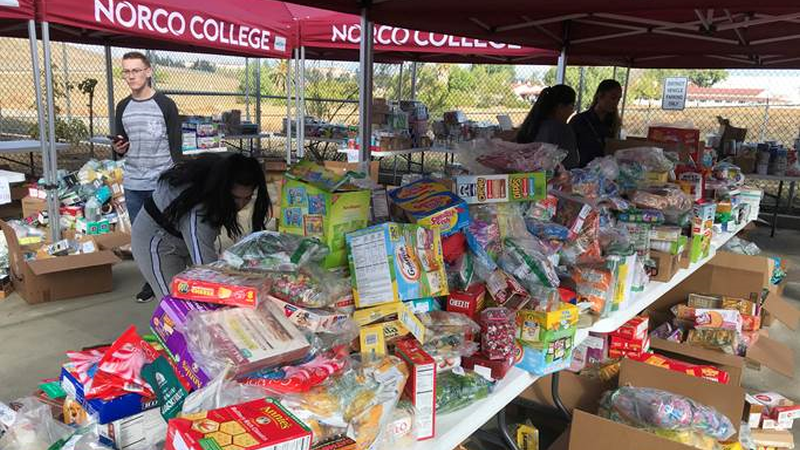 Norco College students host second free swap meet courtesy of Amazon