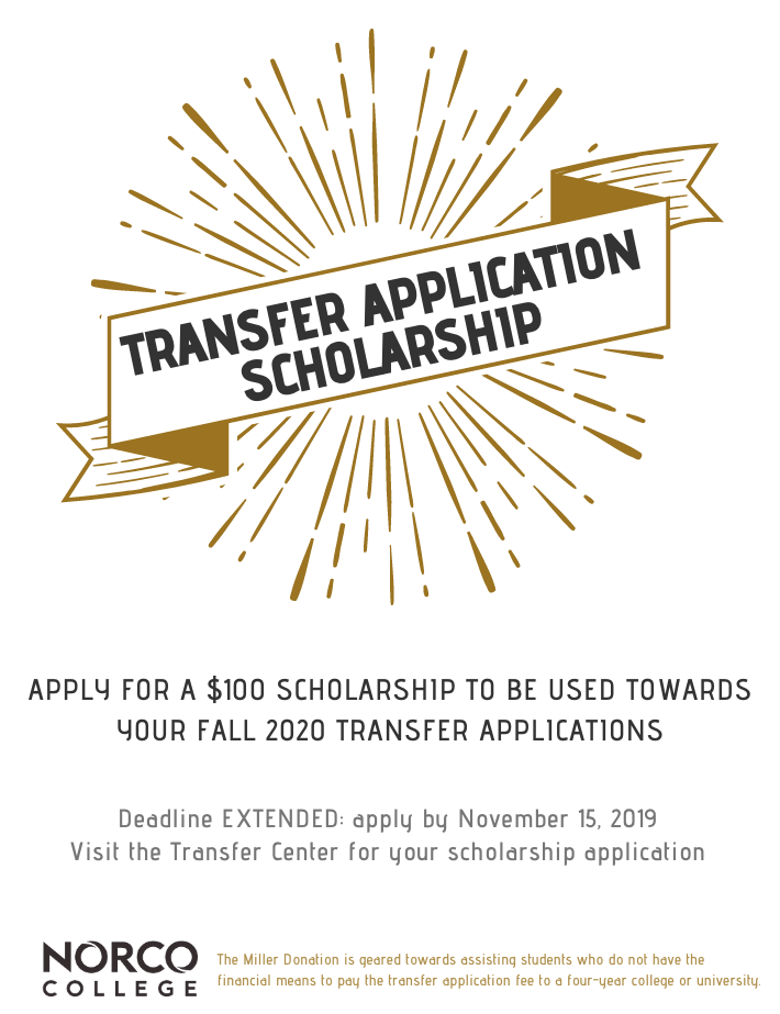 Transfer Scholarship Applications
