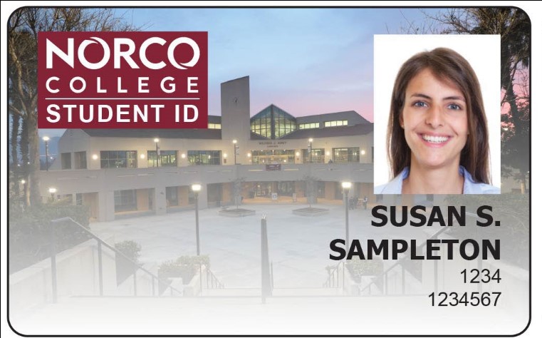 Norco College Photo ID sample