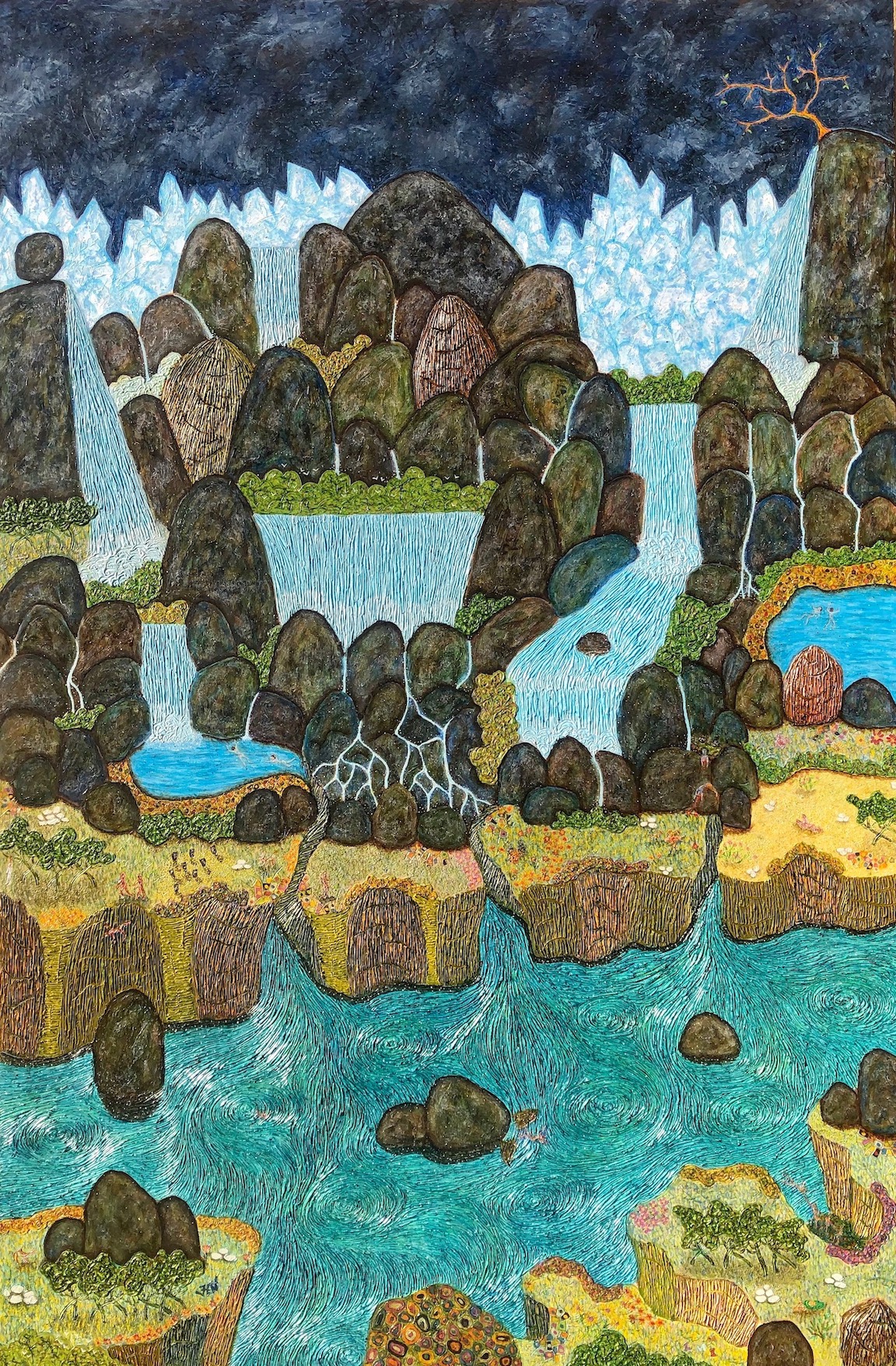 Sacred Landscape IV painting by Hung Viet Nguyen