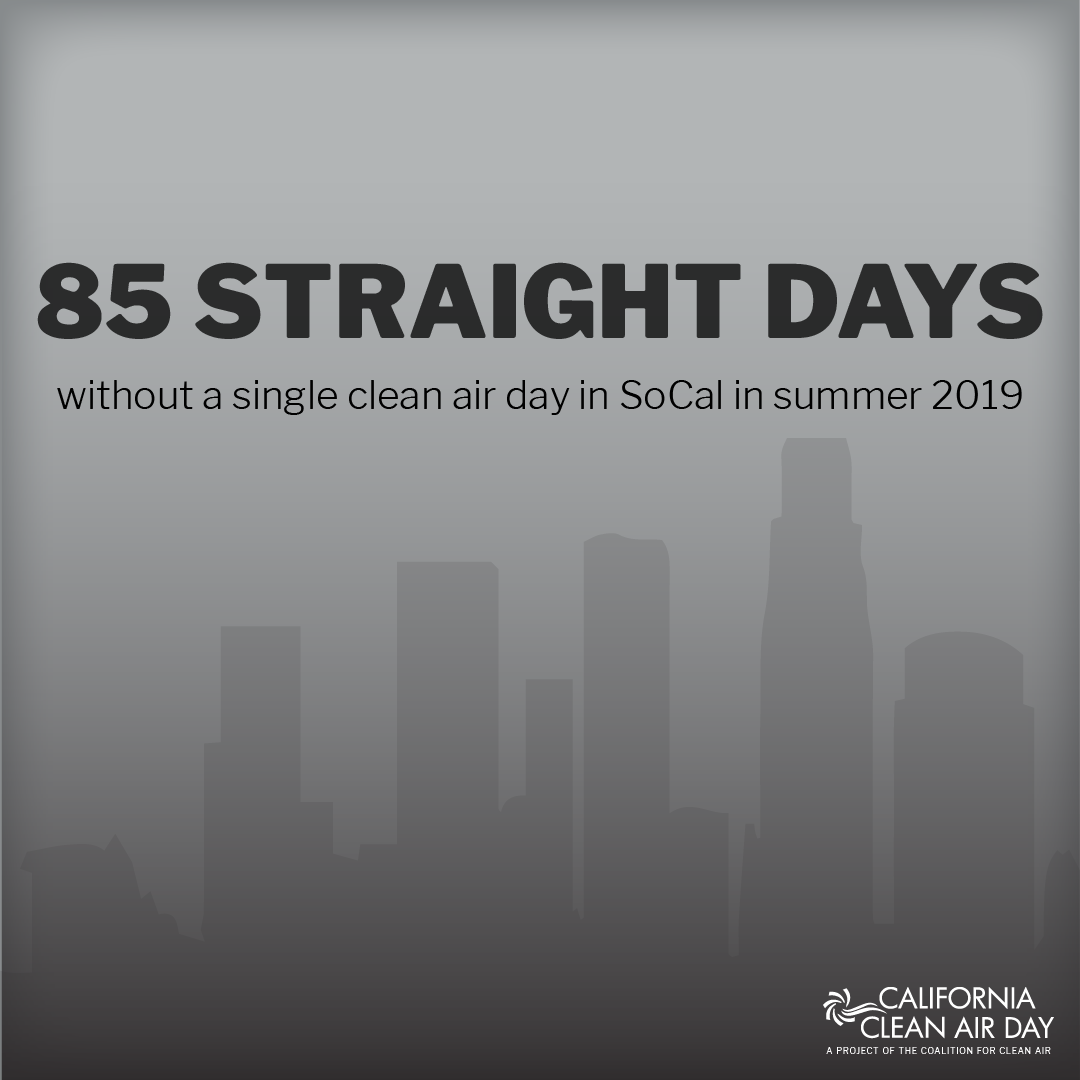 California Clean Air Day 85 Straight Days flyer
