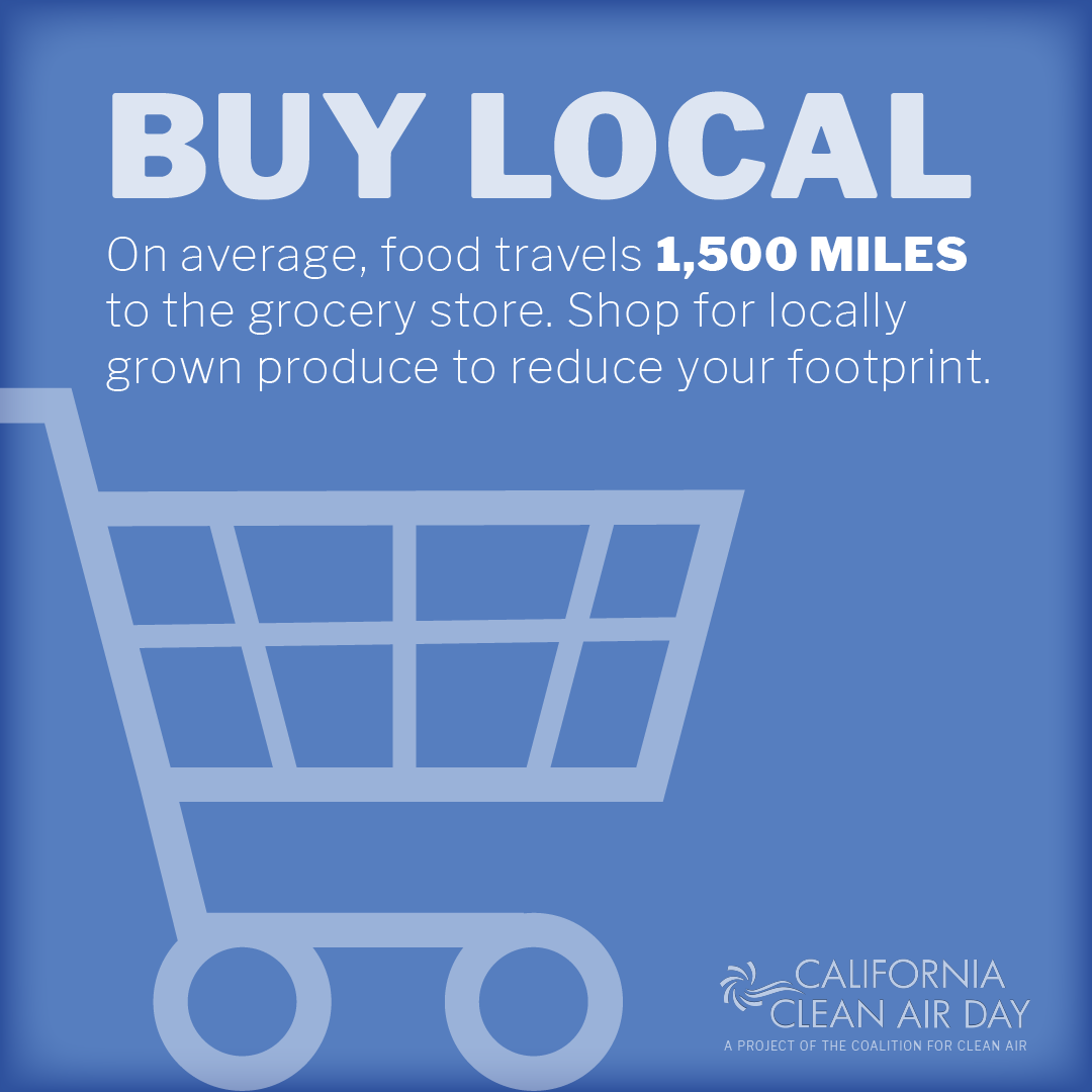 California Clean Air Day Buy Local flyer