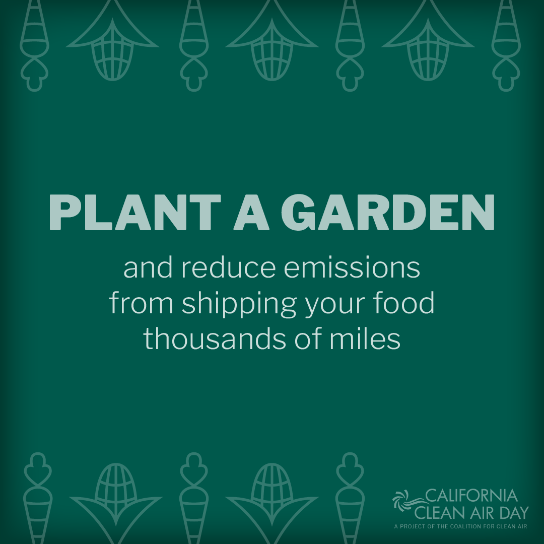 California Clean Air Plant a Garden flyer