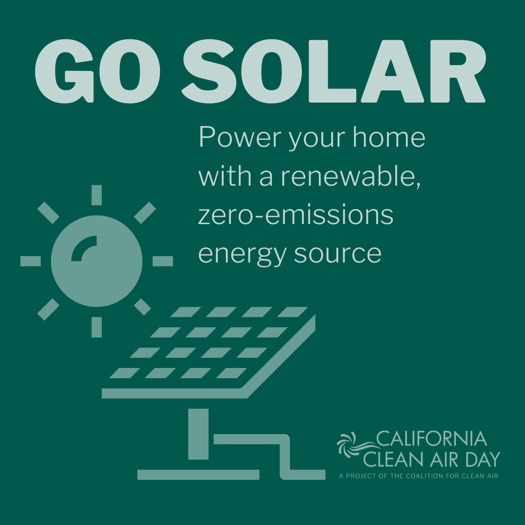 California Clean Air Go Solar flyer