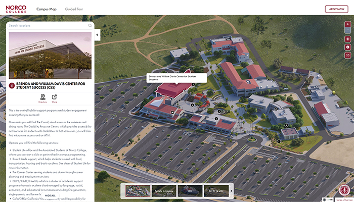 Norco College 3D Rendered Map Launch image 1